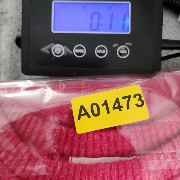 Cherish Sweater Dress Womens M Pink Fuzzy Soft Fleece Mini Long Sleeves Pockets - Picture 9 of 9